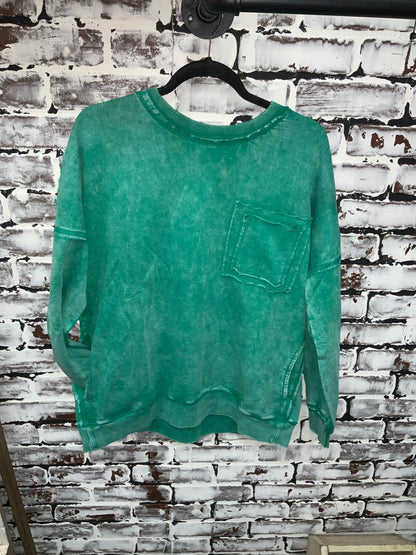 Mineral Washed Crewneck Sweatshirt