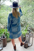 Patchwork Skies Jacket denim squares