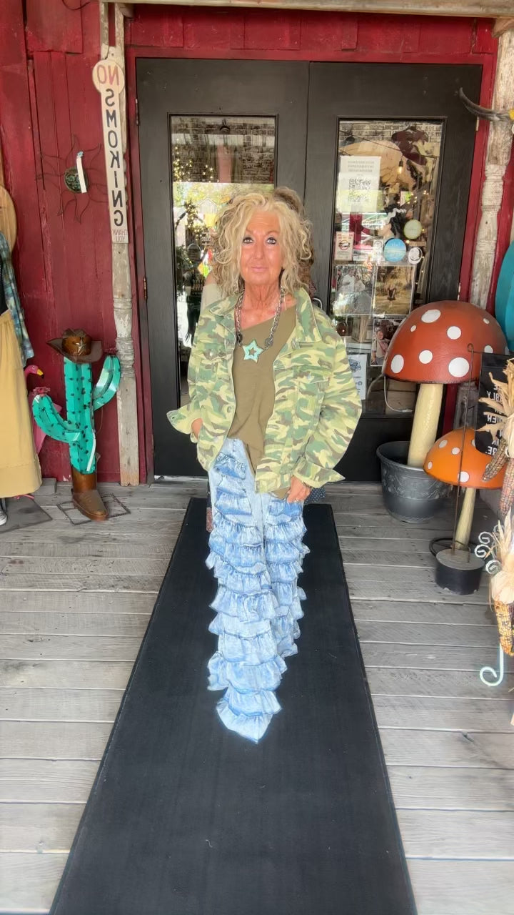 Camo Denim Jacket