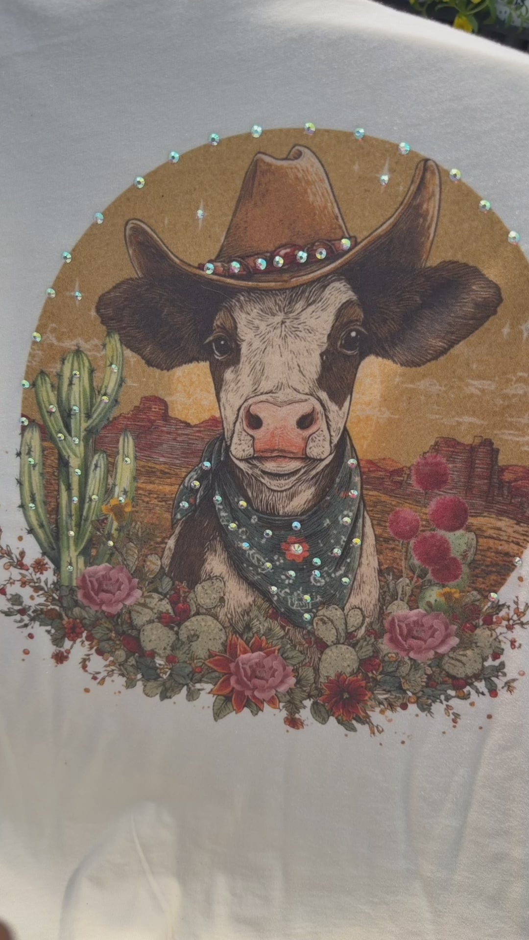 Desert  Rodeo Cow - Tshirt