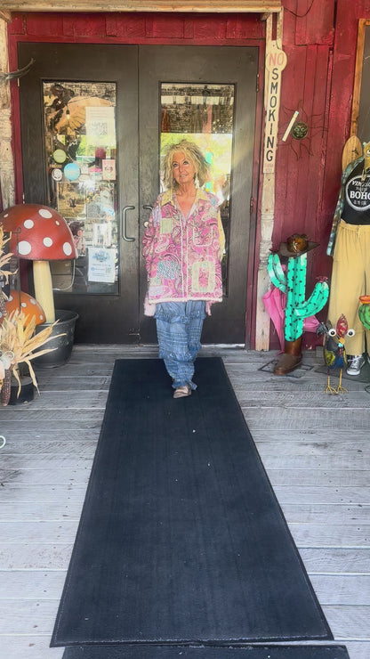 Patchwork Button Up top