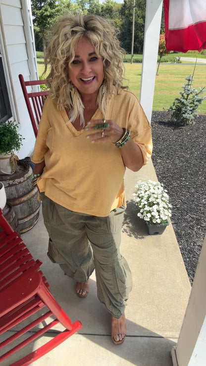Olive Rebel Cargo Pants
