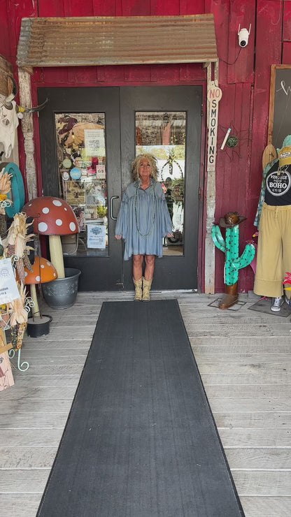 Pleated Together Tunic -Chambray