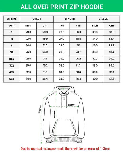 Vintage Meets Boho Hoodie With Zipper