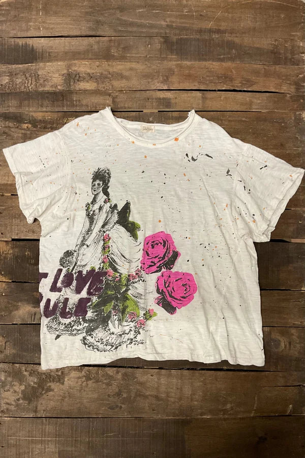 Worn And Weathered Tee -Love Rules