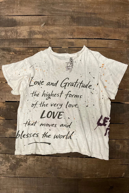 Worn And Weathered Tee -Love Rules